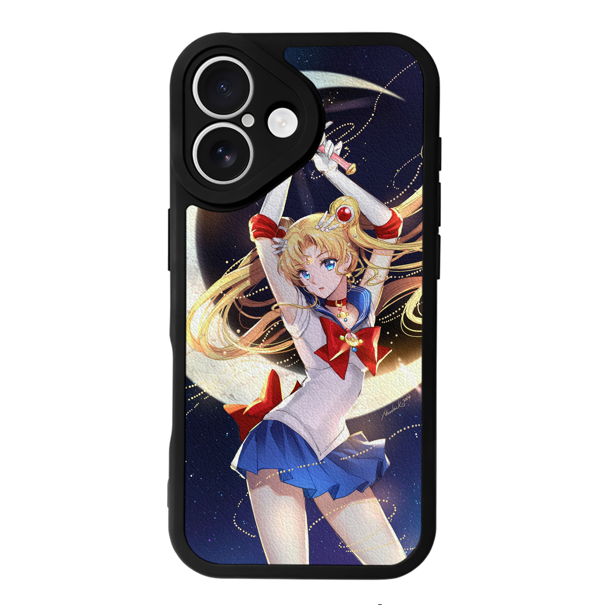 （画像用） 美少女戦士セーラームーン Sailor Moon 【iPhone 16シリーズ対応】シリコンスマホケース（レザー調） 材質：シリコン